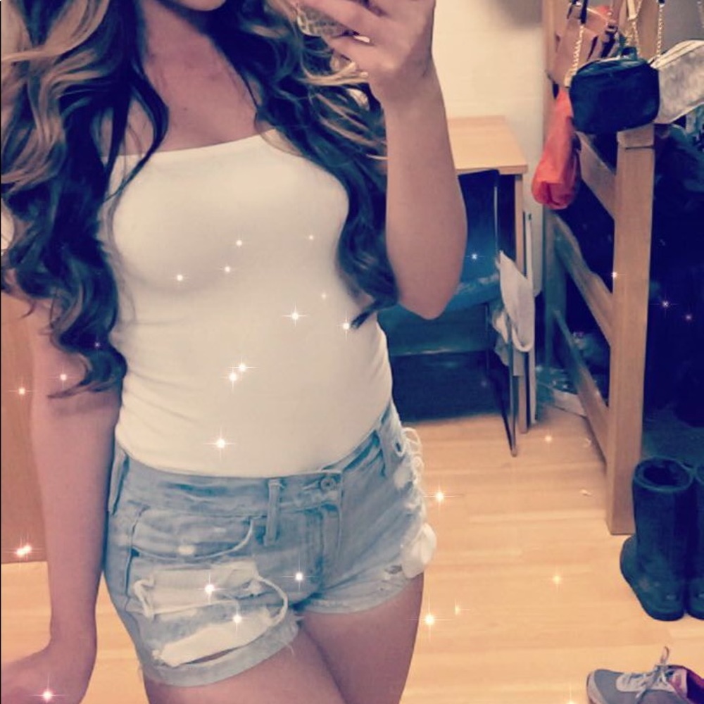 Jean shorts from Abercrombie and Fitch